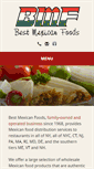 Mobile Screenshot of bestmexicanfoods.com